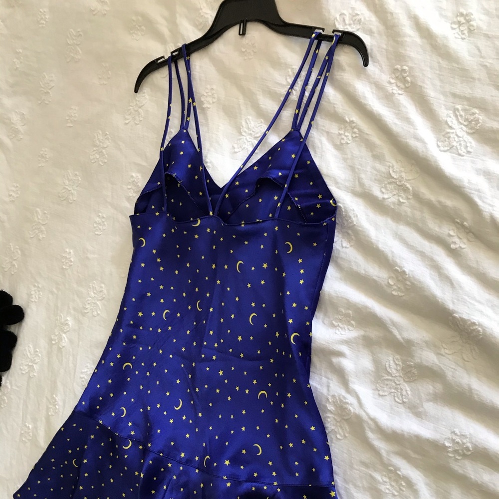 Navy blue silky nightgown XS/S